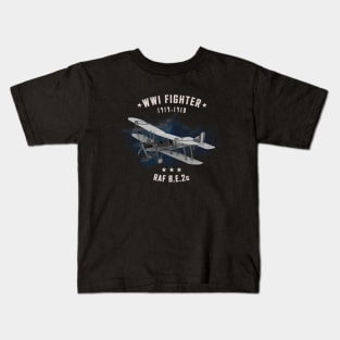 B.E.2c RAF WWI Fighter Aircraft Kids T-Shirt